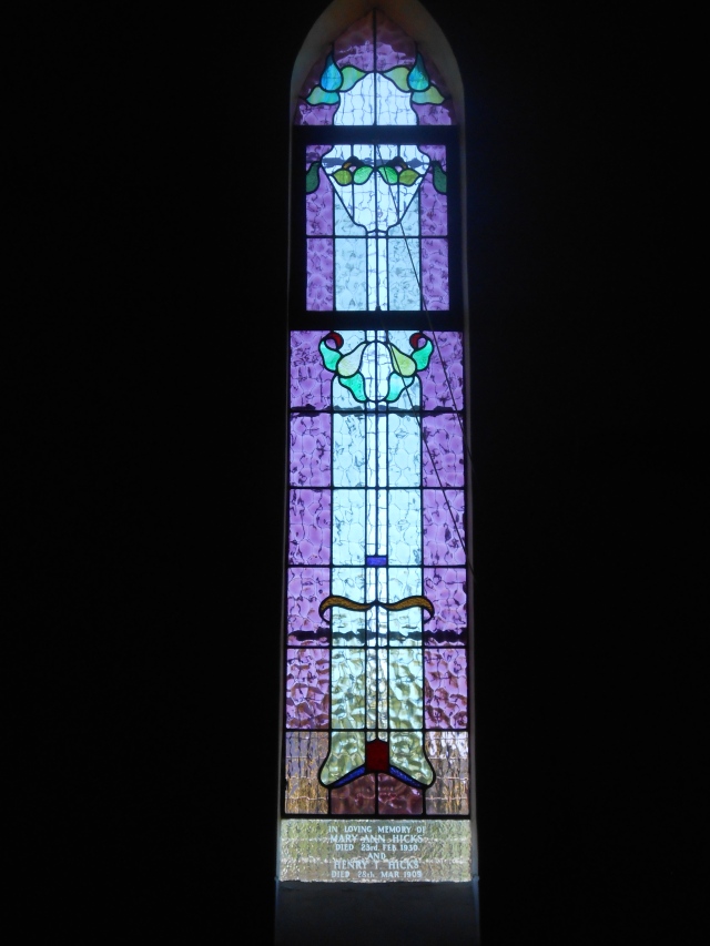 Memorial Window Henry Thomas and Mary Ann Hicks - St Augustine's Bulli
